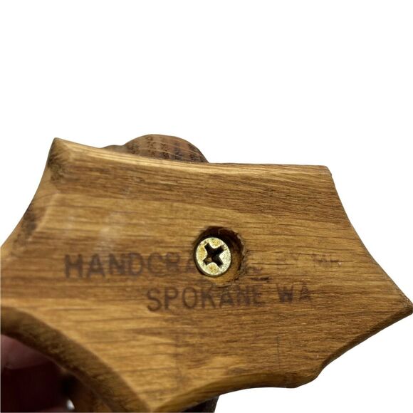 Wooden Goose Handmade Brown Country Cottage Style Lightweight Decorative 9" - Picture 7 of 13